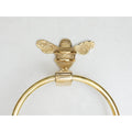 Brass bee Towel Ring with Bee - Brass bee