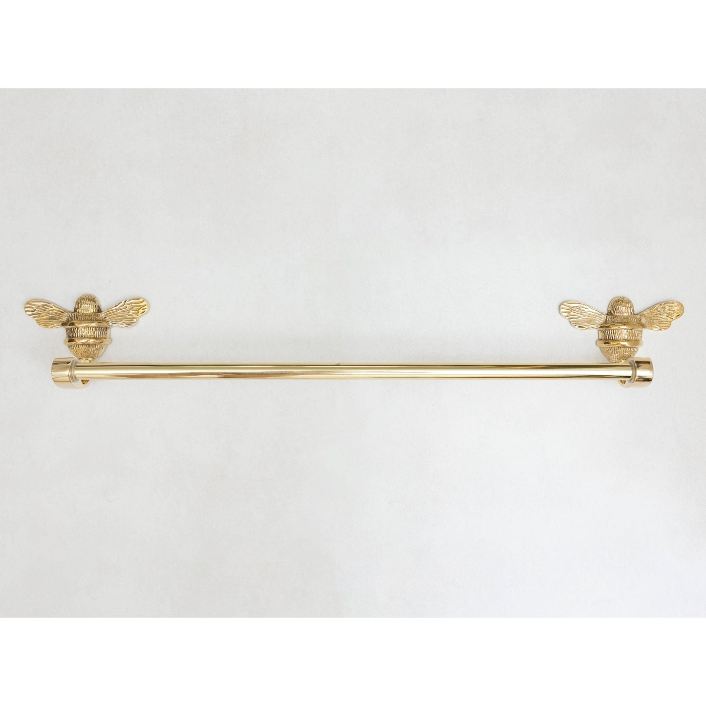 Brass bee Towel Rail with Bee - Brass bee