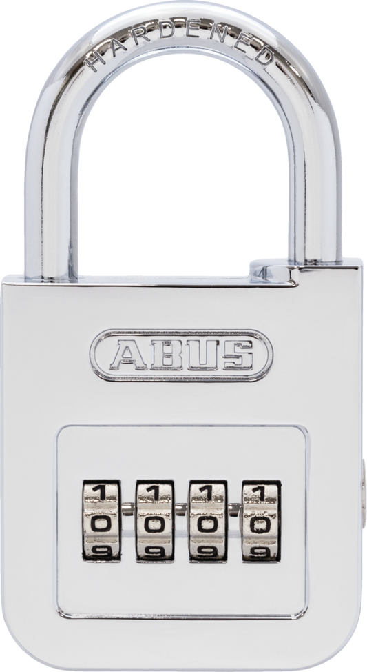 160 Series – Stylish High-Gloss Chrome Combination Padlock