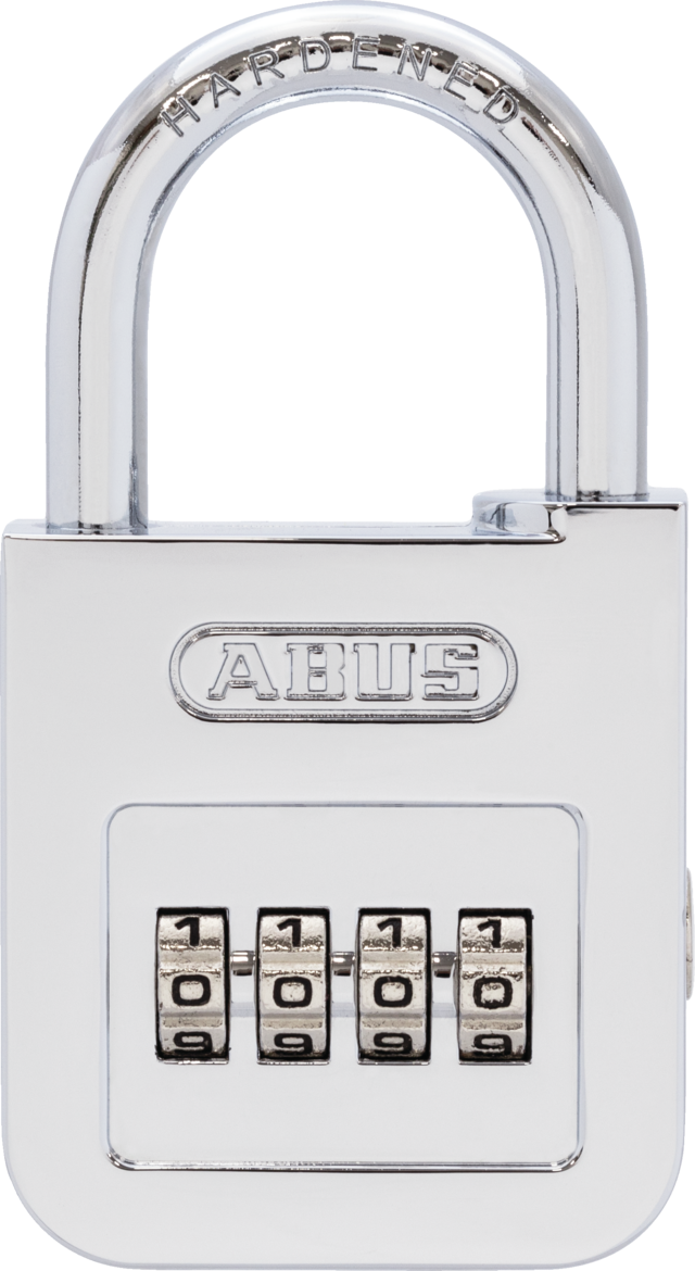 160 Series – Stylish High-Gloss Chrome Combination Padlock