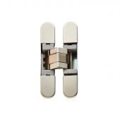 Carlisle Brass Ceam 3D Cabinet Concealed Hinge 929 in a polished finish, featuring a compact design with two wide, rounded hinge leaves for smooth door operation.