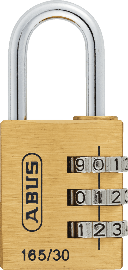 165 Series – All-Round Brass Combination Padlock 165/30 - 3 Digit Code(Standard Size) Love Handles uk