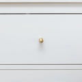 Solid Brass Cylindrical Drawer Knob - Satin Brass Finish