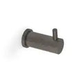 Alexander & Wilks Brunel Reeded Coat Hook in dark finish, featuring a cylindrical design with a subtle reeded texture and a protruding peg for hanging items.