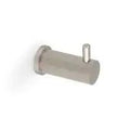 Alexander & Wilks Brunel Reeded Coat Hook in a sleek metallic finish, featuring a cylindrical design with a reeded texture and protruding hook. Designed for wall mounting and ideal for hanging items.