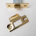 Plain Door Knobs - Ebonised & Polished Brass (Pair) | Thumbturns & Latches