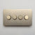 Antique Brass / 4 Gang Dimmer - 2 Way