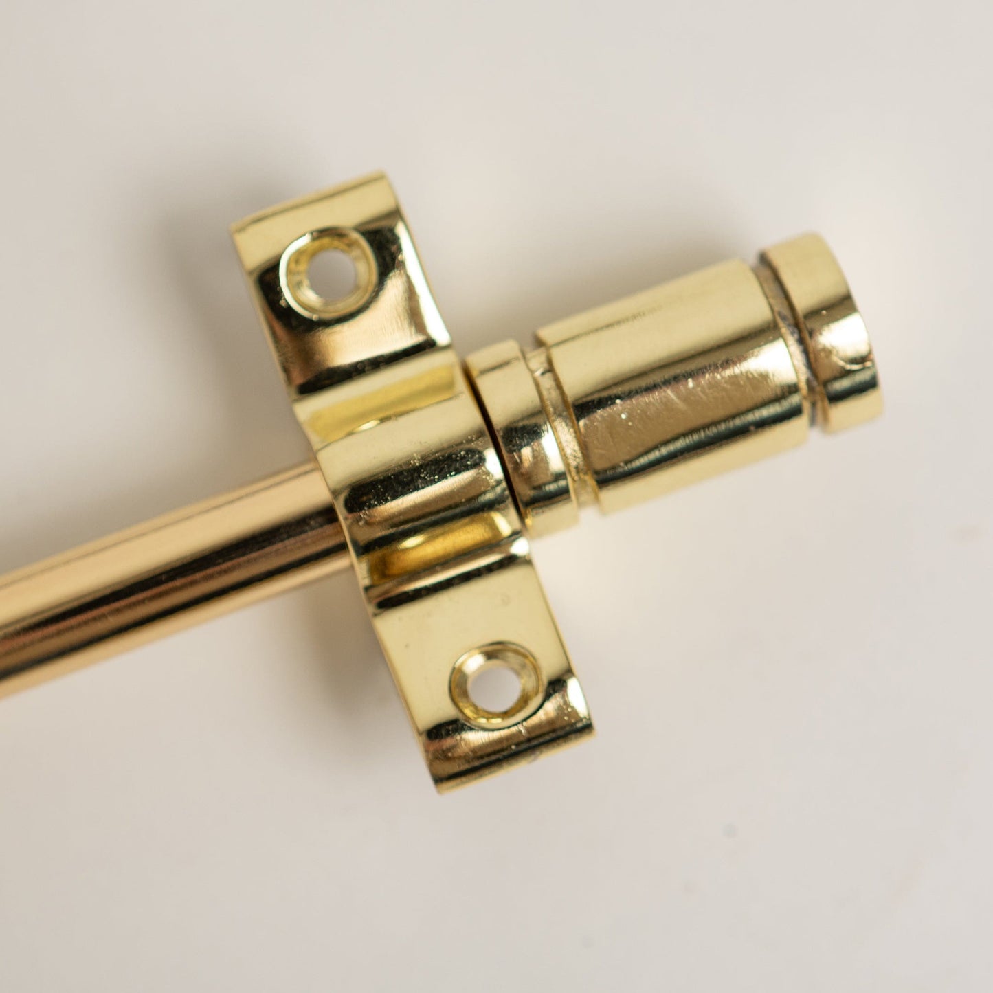 Polished Brass Finish Stair Rods with Piston Finials - 900mm
