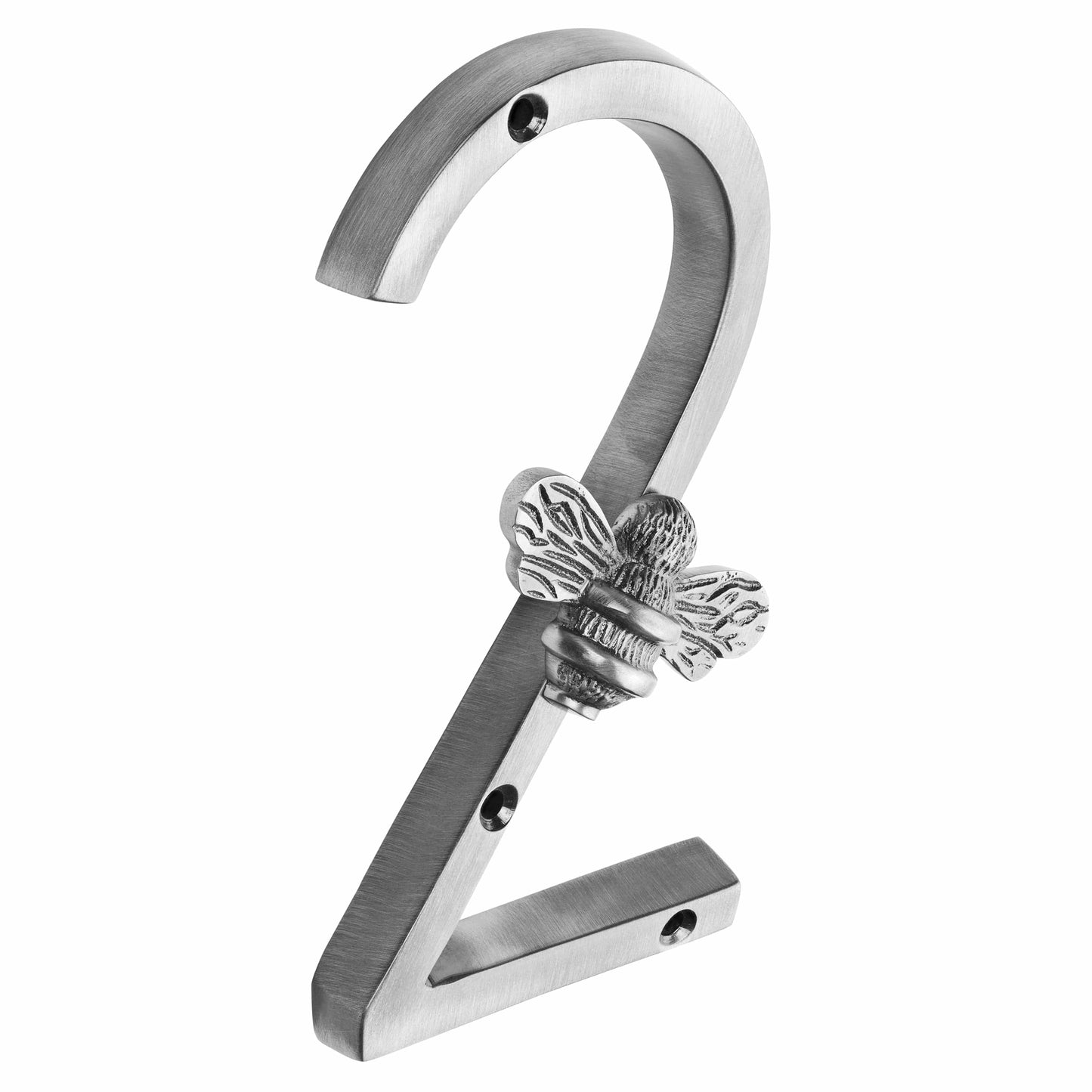 Brass bee Premium House Numbers with Bee in Pewter Finish 0-9 - Brass bee