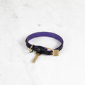 Buster + Punch Dog Collar / Cross / Black / Purple