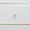 Solid Brass Cylindrical Drawer Knob - Polished Nickel Finish