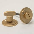 Solid Brass Door Knobs - Beehive Satin Brass (Pair) | Thumbturns & Latches