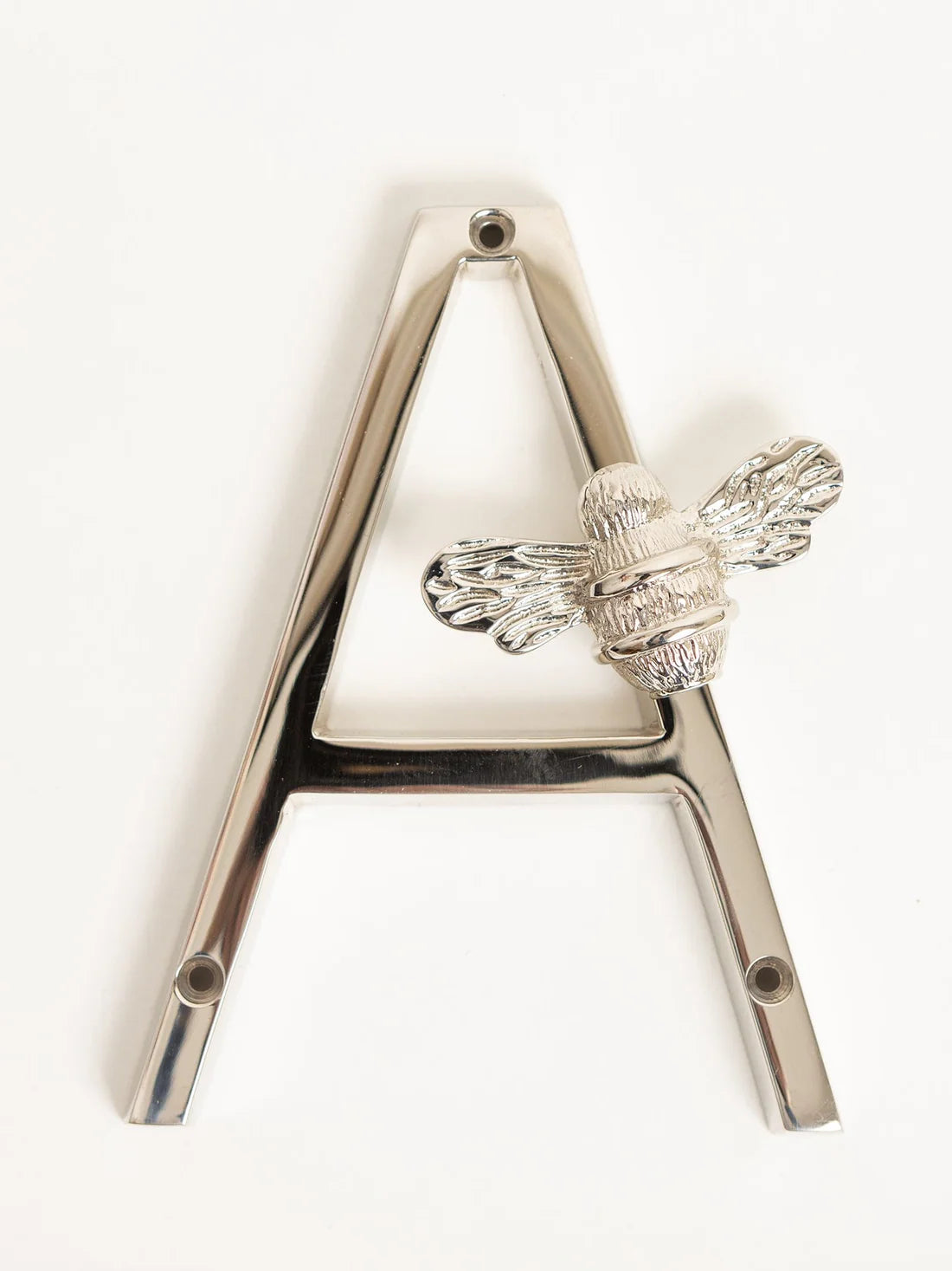 Brass bee Premium House Letters with Bee - 5 Inch