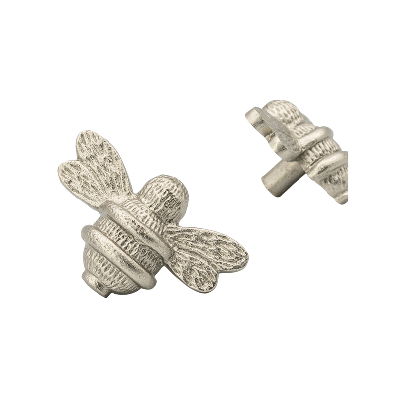 Brass Bee Drawer Cabinet Knob - Satin Finish - Brass bee