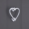 Heart Door Knocker polished chrome