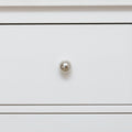 Solid Brass Cylindrical Drawer Knob - Polished Nickel Finish