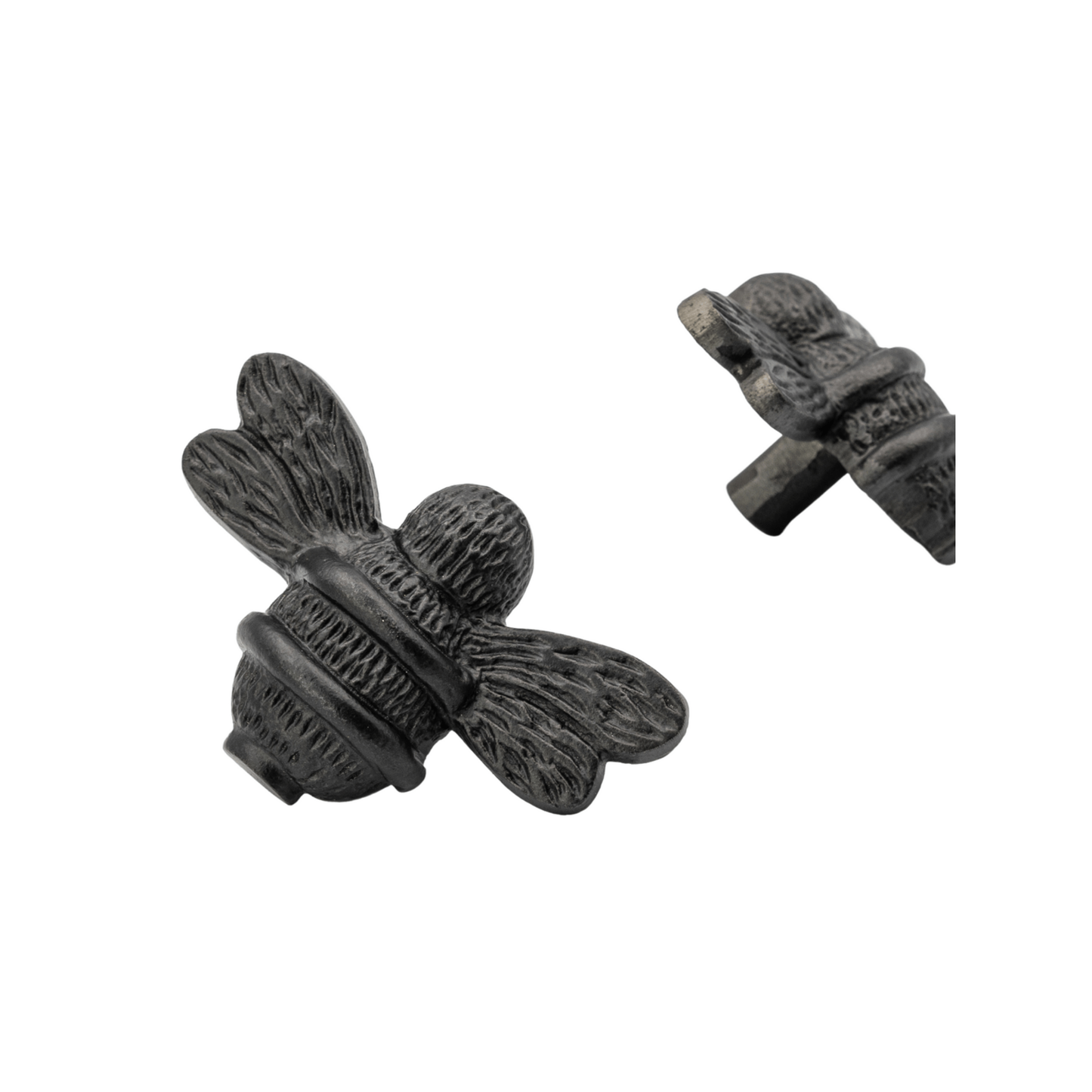 Brass Bee Drawer Cabinet Knob - Black Finish - Brass bee