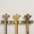 Stair Rods with Brass Bee Finials