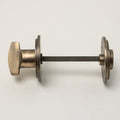 Solid Brass Door Knobs - Hammered Antique Brass (Pair) | Thumbturns & Latches