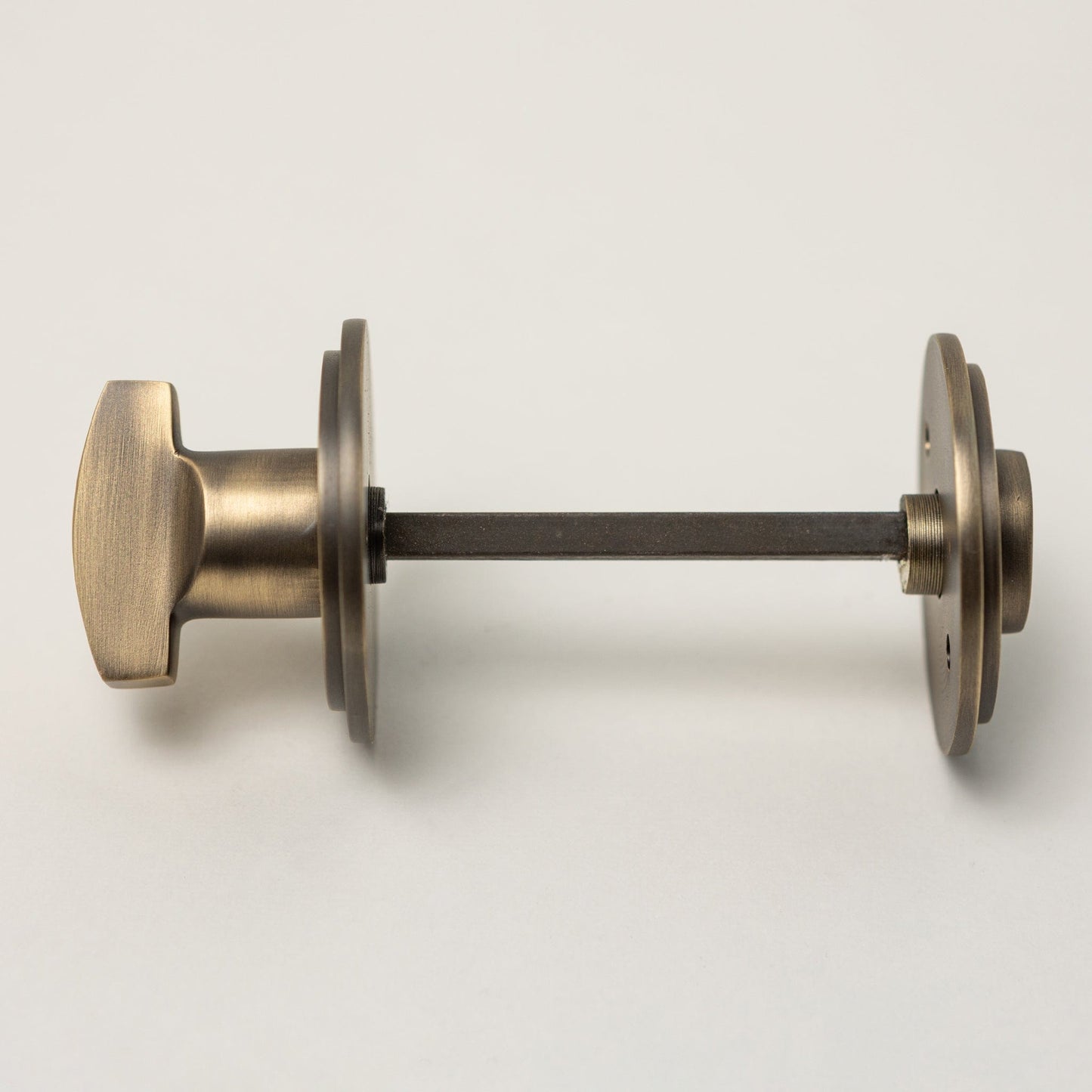 Beehive Door Knobs - Rosewood & Antique Brass (Pair) | Thumbturns & Latches