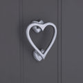 Heart Door Knocker satin chrome