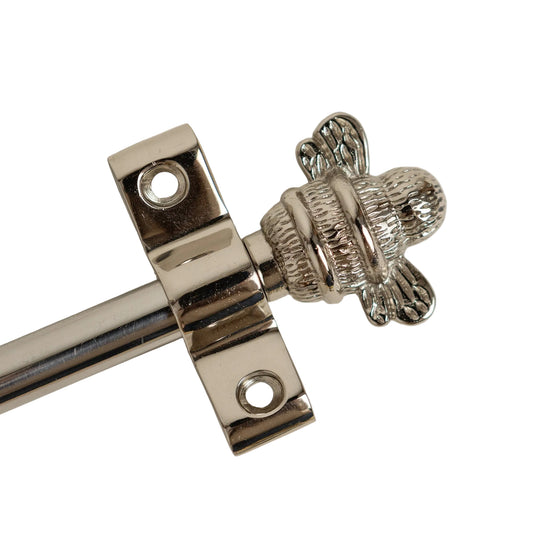 Nickel Stair Rods with Brass Bee Finials - 725mm