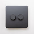 Matte Black Switches and Sockets - Straight Knurled Design