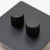 Matte Black / double light dimmer