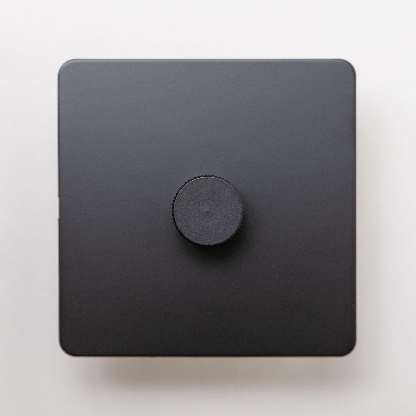 Matte Black Switches and Sockets - Straight Knurled Design