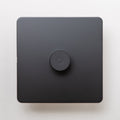Matte Black Switches and Sockets - Straight Knurled Design