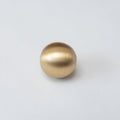 Solid Brass Cylindrical Drawer Knob - Satin Brass Finish