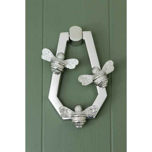 ANDRENA HIVE Bee Solid Brass Door Knockers - Premium Size with Luxury Wooden Gift Box - Brass bee