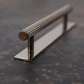 Brass Bee Knurled Cabinet-Handle Backplate — 160mm Polished Nickel (Spare/Accessory)