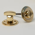 Beehive Door Knobs - Ebonised & Polished Brass (Pair) | Thumbturns & Latches