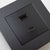 Matte Black / Single 13A socket with USB A & C