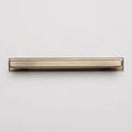 Solid Brass Art Deco Kitchen Pull Handles & Knobs with Backplates - Antique Brass Finish