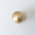 Solid Brass Cylindrical Drawer Knob - Satin Brass Finish