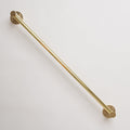 Polished Brass Hook Rail with 3 Brass Hooks - Solid Brass
