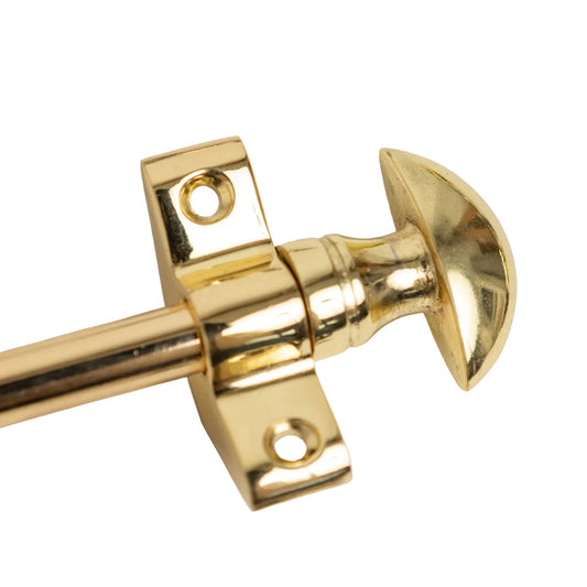 Polished Brass Finish Stair Rods with Mushroom Finials - 725mm
