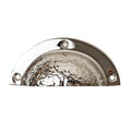 Solid Brass Nickel Hammered Cabinet Pull Handles & Knobs - Polished Nickel Finish