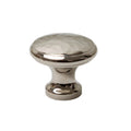 Solid Brass Nickel Hammered Cabinet Pull Handles & Knobs - Polished Nickel Finish