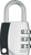 3 Digit Code (Standard Size) / Chrome