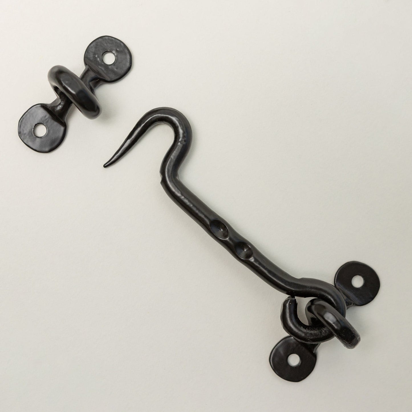Black Cabin Hook and Eye Door Holder - 8 Sizes