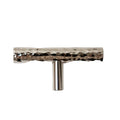 Solid Brass Nickel Hammered Cabinet Pull Handles & Knobs - Polished Nickel Finish