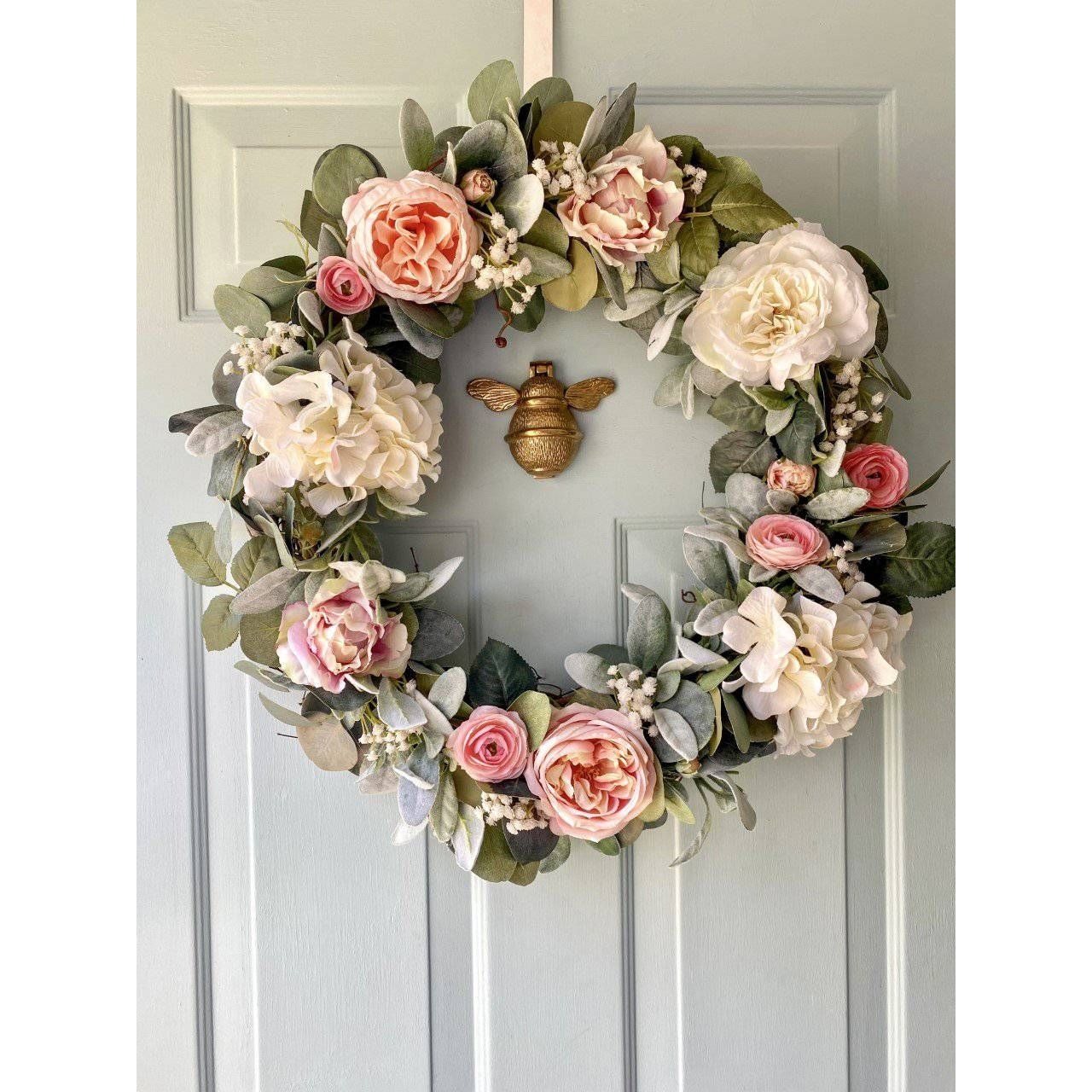 Bumble Bee Brass Door Knocker - Brass Finish - Brass bee