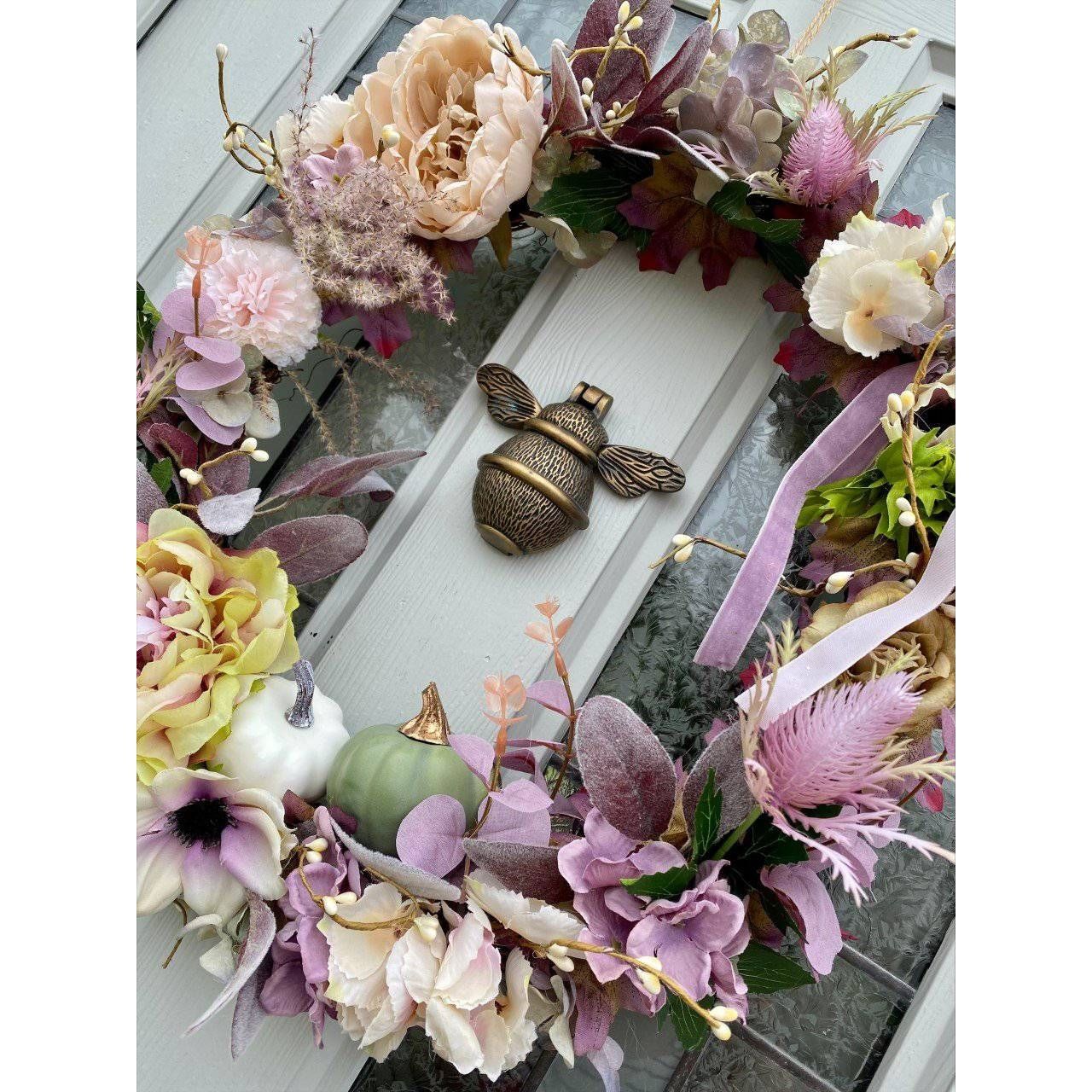 Brass Bumble Bee Door Knocker - Heritage Finish - Brass bee