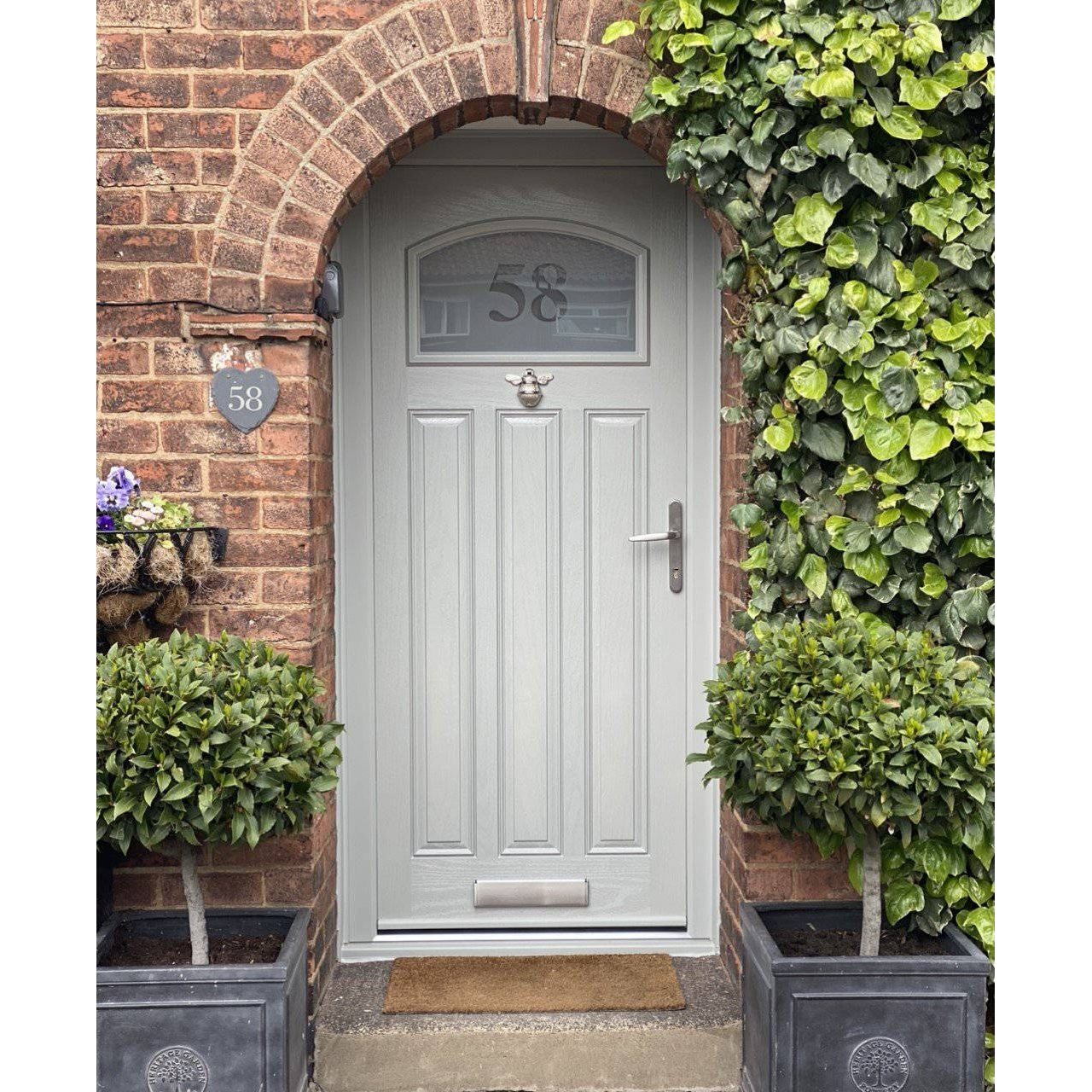 Brass Bumble Bee Door Knocker - Nickel Finish - Brass bee