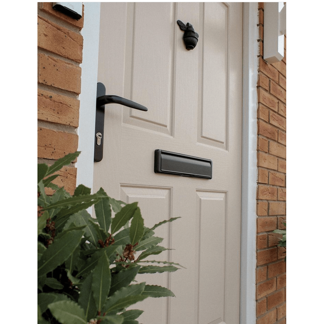 Brass Bee Door Knocker - Black Finish - Brass bee