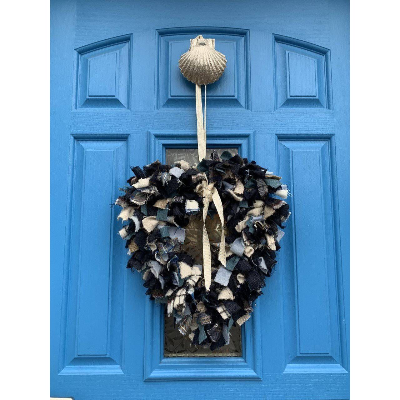 Brass Shell Door Knocker - Nickel Finish - Brass bee