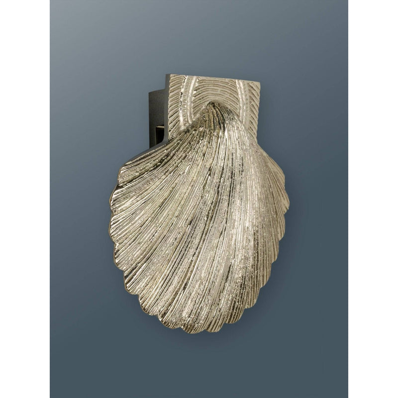 Brass Shell Door Knocker - Nickel Finish - Brass bee